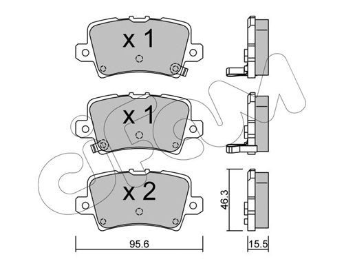822-729-0 CIFAM Комплект тормозных колодок, дисковый тормоз (фото 1)