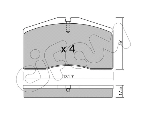 822-890-0 CIFAM Комплект тормозных колодок, дисковый тормоз (фото 1)