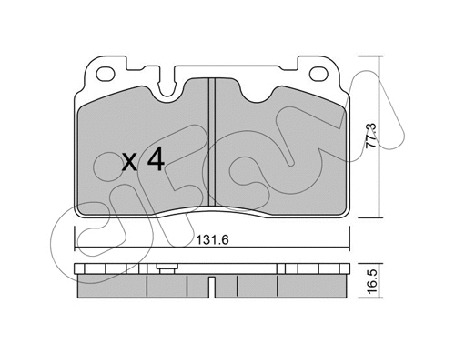 822-979-0 CIFAM Комплект тормозных колодок, дисковый тормоз (фото 1)