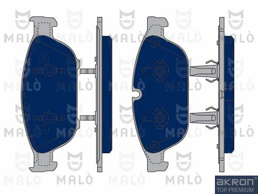 1050001 MALO Комплект тормозных колодок, дисковый тормоз (фото 1)