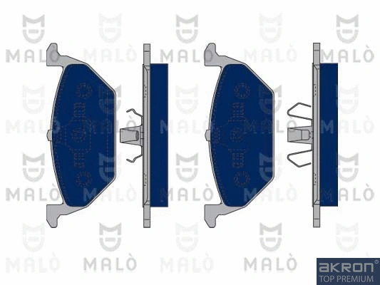1050104 MALO Комплект тормозных колодок, дисковый тормоз (фото 1)