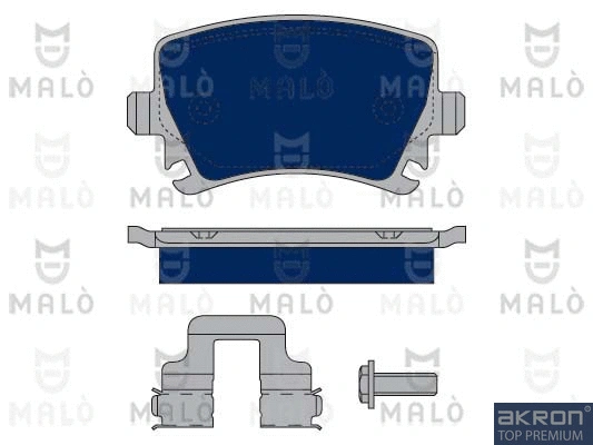 1050152 MALO Комплект тормозных колодок, дисковый тормоз (фото 1)