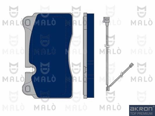 1050369 MALO Комплект тормозных колодок, дисковый тормоз (фото 1)