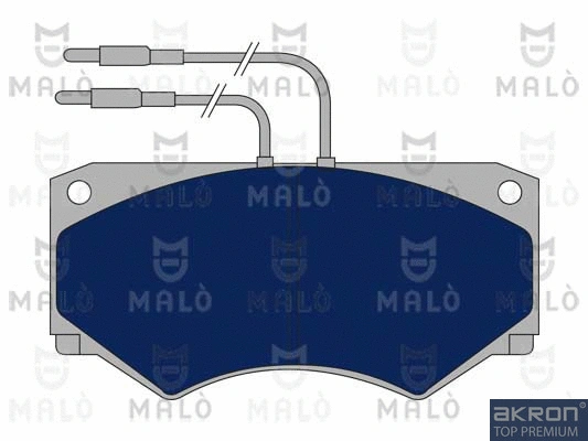 1050506 MALO Комплект тормозных колодок, дисковый тормоз (фото 1)
