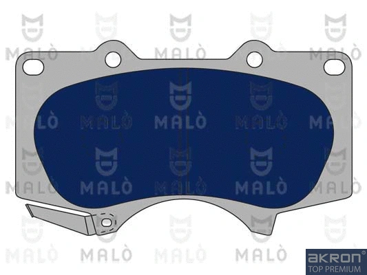 1050751 MALO Комплект тормозных колодок, дисковый тормоз (фото 1)