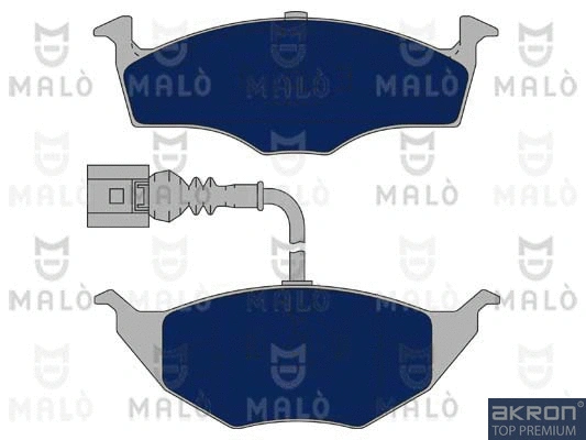 1050776 MALO Комплект тормозных колодок, дисковый тормоз (фото 1)
