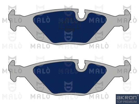 1050853 MALO Комплект тормозных колодок, дисковый тормоз (фото 1)