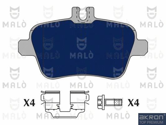 1050946 MALO Комплект тормозных колодок, дисковый тормоз (фото 1)