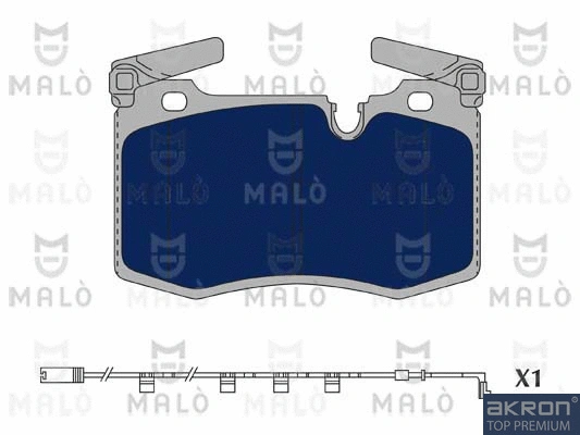 1051116 MALO Комплект тормозных колодок, дисковый тормоз (фото 1)
