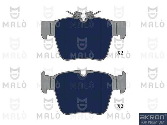 1051193 MALO Комплект тормозных колодок, дисковый тормоз (фото 1)
