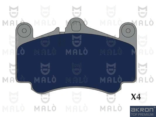 1051274 MALO Комплект тормозных колодок, дисковый тормоз (фото 1)