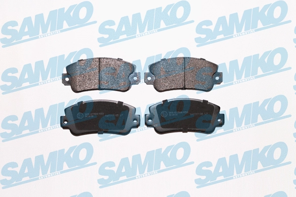 5SP006 SAMKO Комплект тормозных колодок, дисковый тормоз (фото 1)