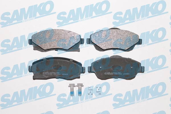5SP1004 SAMKO Комплект тормозных колодок, дисковый тормоз (фото 1)