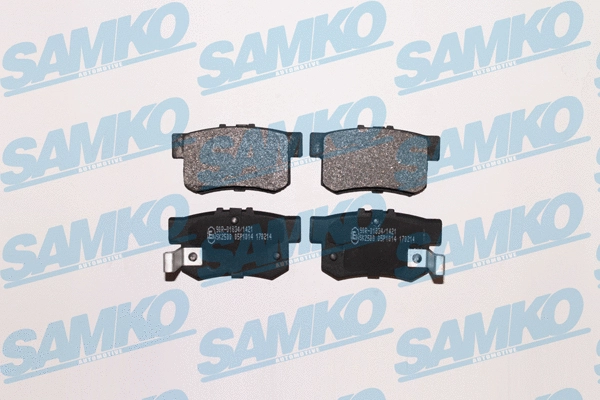 5SP1014 SAMKO Комплект тормозных колодок, дисковый тормоз (фото 1)