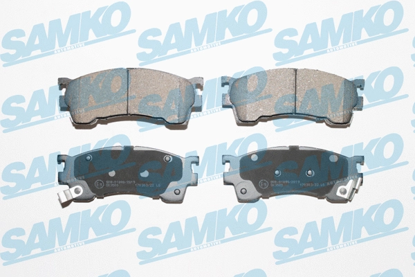 5SP1017 SAMKO Комплект тормозных колодок, дисковый тормоз (фото 1)