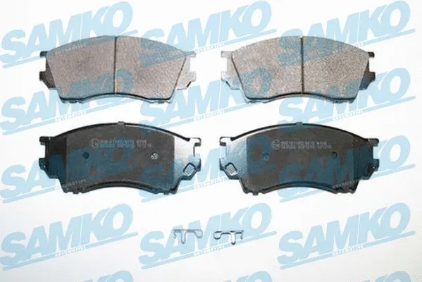 5SP1019 SAMKO Комплект тормозных колодок, дисковый тормоз (фото 1)