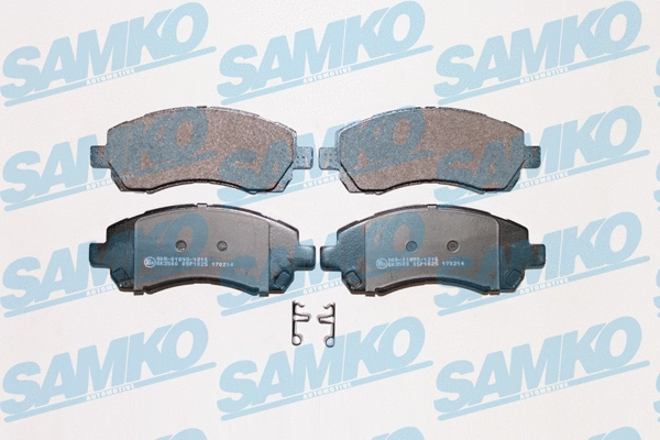 5SP1025 SAMKO Комплект тормозных колодок, дисковый тормоз (фото 1)