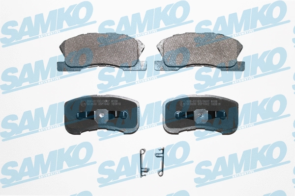 5SP1042 SAMKO Комплект тормозных колодок, дисковый тормоз (фото 1)