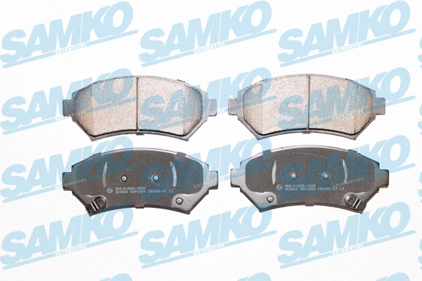5SP1054 SAMKO Комплект тормозных колодок, дисковый тормоз (фото 1)