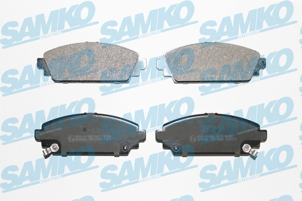 5SP1069 SAMKO Комплект тормозных колодок, дисковый тормоз (фото 1)