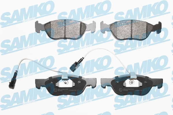 5SP1076 SAMKO Комплект тормозных колодок, дисковый тормоз (фото 1)