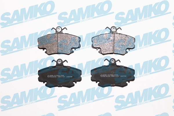 5SP1107 SAMKO Комплект тормозных колодок, дисковый тормоз (фото 1)