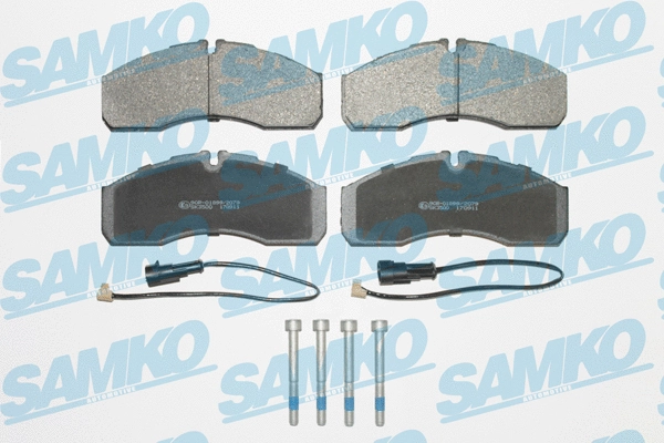 5SP1109B SAMKO Комплект тормозных колодок, дисковый тормоз (фото 1)