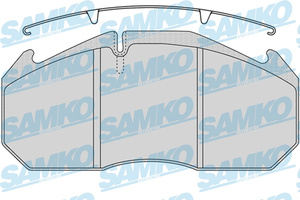 5SP1162 SAMKO Комплект тормозных колодок, дисковый тормоз (фото 1)
