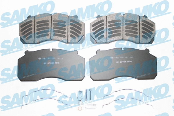5SP1182K SAMKO Комплект тормозных колодок, дисковый тормоз (фото 1)
