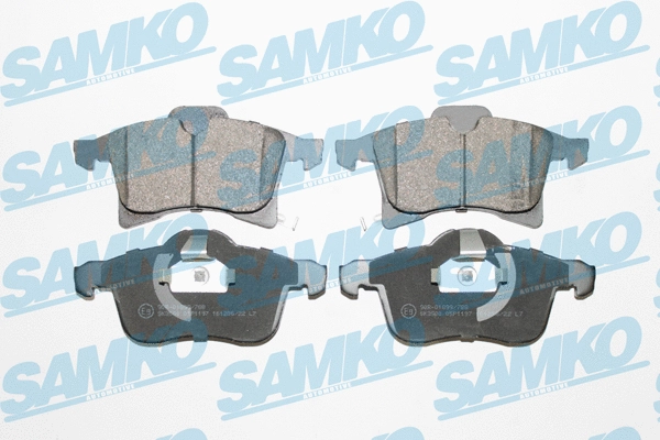 5SP1197 SAMKO Комплект тормозных колодок, дисковый тормоз (фото 1)