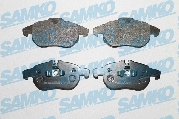 5SP1216 SAMKO Комплект тормозных колодок, дисковый тормоз (фото 1)
