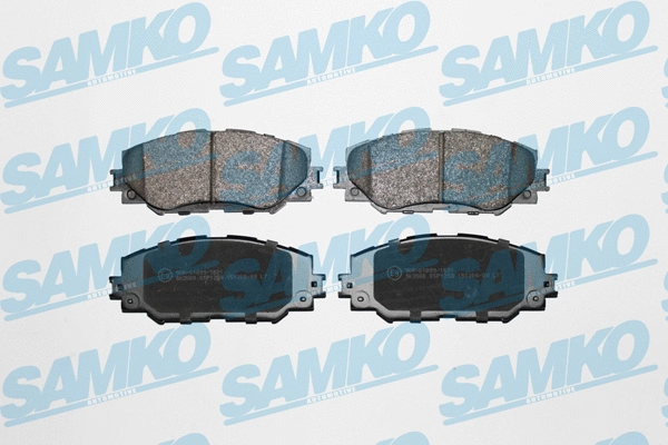 5SP1258 SAMKO Комплект тормозных колодок, дисковый тормоз (фото 1)