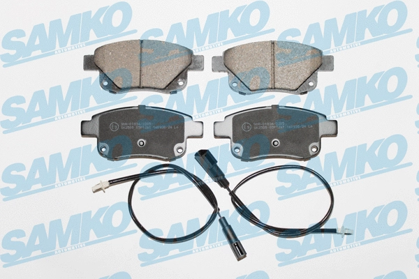 5SP1261 SAMKO Комплект тормозных колодок, дисковый тормоз (фото 1)