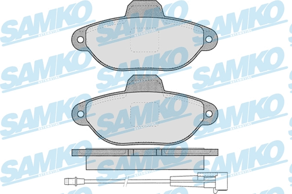 5SP1262 SAMKO Комплект тормозных колодок, дисковый тормоз (фото 1)