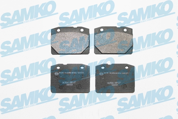 5SP127 SAMKO Комплект тормозных колодок, дисковый тормоз (фото 1)