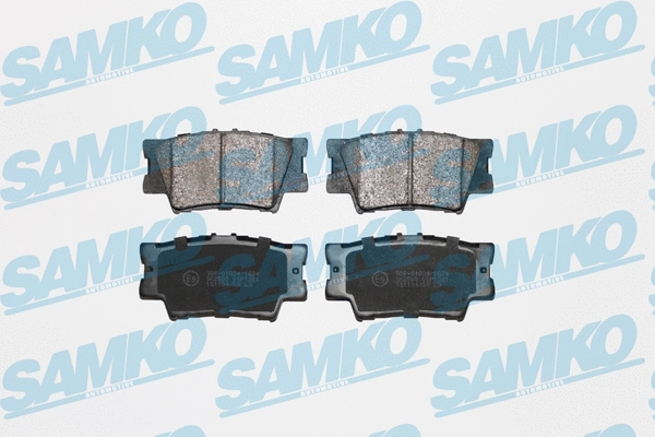 5SP1281 SAMKO Комплект тормозных колодок, дисковый тормоз (фото 1)