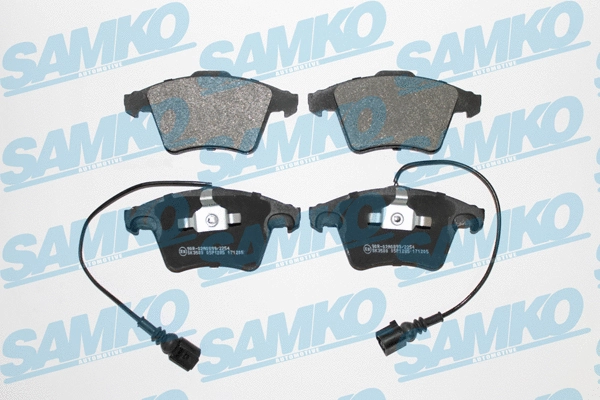 5SP1285 SAMKO Комплект тормозных колодок, дисковый тормоз (фото 1)