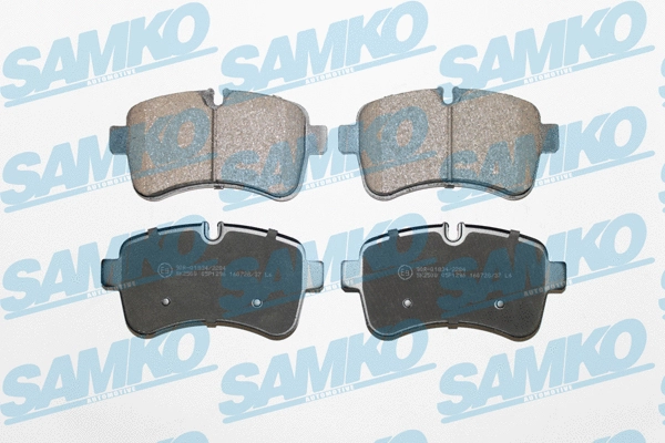 5SP1296 SAMKO Комплект тормозных колодок, дисковый тормоз (фото 1)