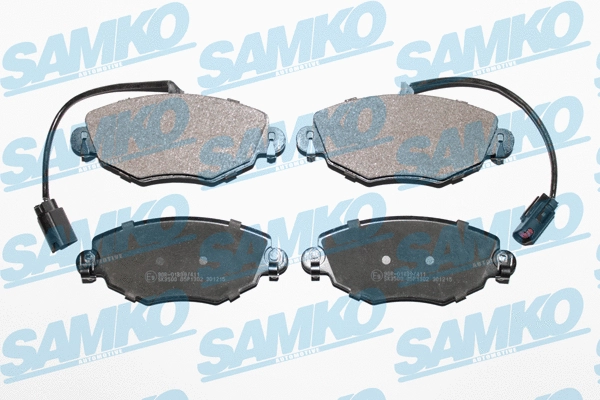 5SP1302 SAMKO Комплект тормозных колодок, дисковый тормоз (фото 1)