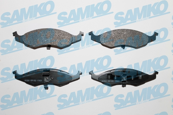 5SP1352 SAMKO Комплект тормозных колодок, дисковый тормоз (фото 1)