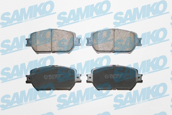 5SP1361 SAMKO Комплект тормозных колодок, дисковый тормоз (фото 1)