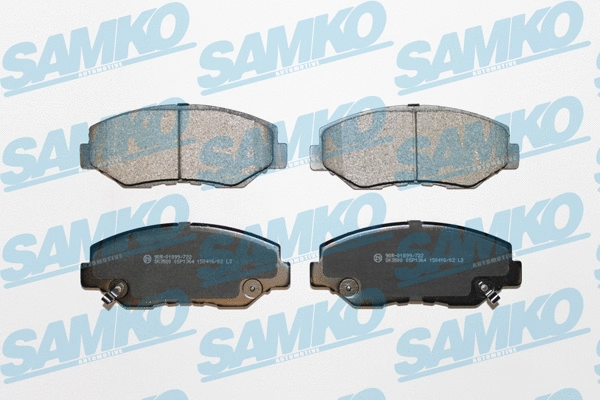 5SP1364 SAMKO Комплект тормозных колодок, дисковый тормоз (фото 1)
