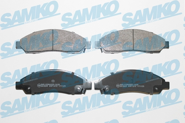 5SP1372 SAMKO Комплект тормозных колодок, дисковый тормоз (фото 1)