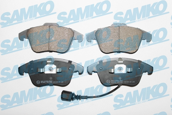 5SP1392 SAMKO Комплект тормозных колодок, дисковый тормоз (фото 1)