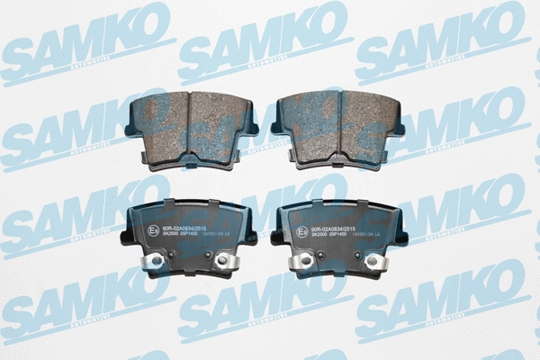 5SP1400 SAMKO Комплект тормозных колодок, дисковый тормоз (фото 1)
