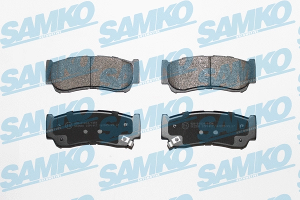 5SP1417 SAMKO Комплект тормозных колодок, дисковый тормоз (фото 1)