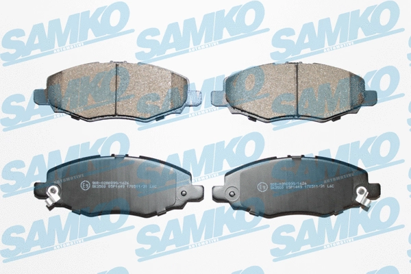 5SP1449 SAMKO Комплект тормозных колодок, дисковый тормоз (фото 1)