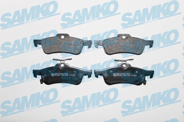 5SP1458 SAMKO Комплект тормозных колодок, дисковый тормоз (фото 1)