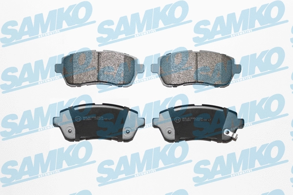 5SP1464 SAMKO Комплект тормозных колодок, дисковый тормоз (фото 1)