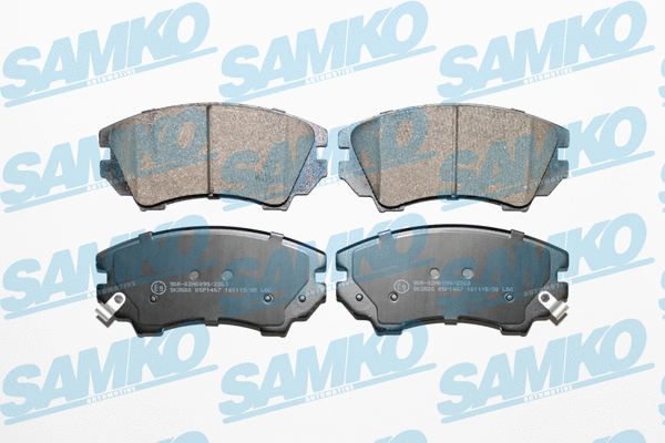 5SP1467 SAMKO Комплект тормозных колодок, дисковый тормоз (фото 1)